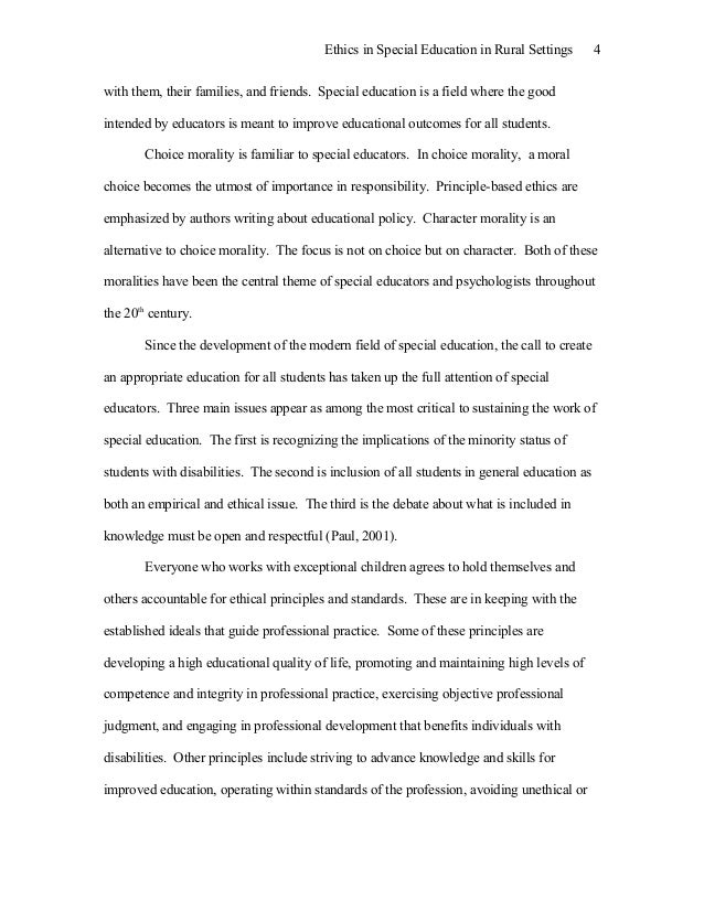 Term paper on special education special education quantitative research topics